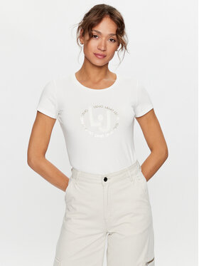 Liu Jo Liu Jo T-Shirt TF3295 J0088 Biały Regular Fit