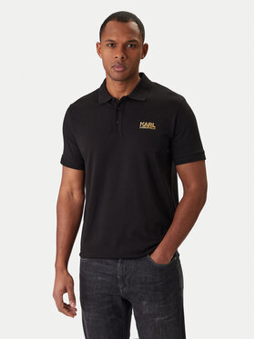 KARL LAGERFELD KARL LAGERFELD Polokošeľa 745780 500235 Čierna Regular Fit