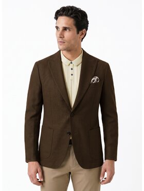 Pako Lorente Pako Lorente Marynarka P26WF-3X-009 Brązowy Slim Fit