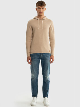 BIG STAR BIG STAR Sweter HOODS_800_160 Beżowy Classic Fit