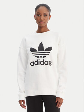 adidas adidas Bluza Trefoil GN2961 Biały Regular Fit
