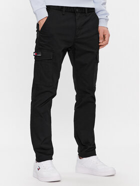 Tommy Jeans Tommy Jeans Spodnie materiałowe Austin DM0DM18341 Czarny Slim Fit