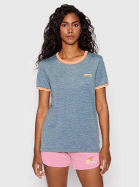 Rip Curl Rip Curl Póló Surf Revival Ringer GTERC5 Sötétkék Regular Fit