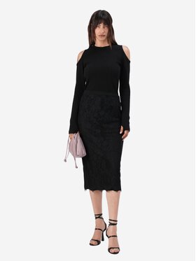 PINKO PINKO Φούστα Galletta gonna pizzo Μαύρο Regular Fit