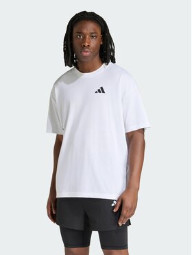adidas adidas Koszulka techniczna 164961 Biały Oversize
