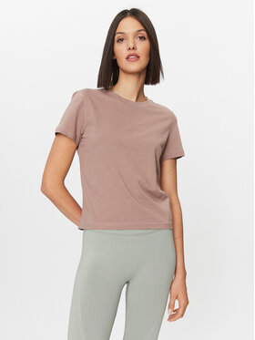 4F 4F T-Shirt 4FWAW23TTSHF1169 Béžová Regular Fit