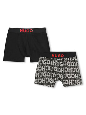 HUGO HUGO Σετ μποξεράκια 2 τμχ. G00326 S Μαύρο