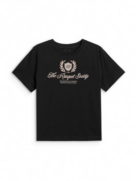 4F 4F T-Shirt SPORTS CLUB Czarny Boxy Fit