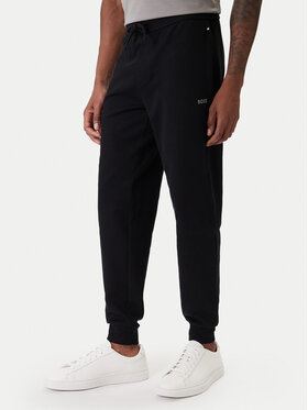 BOSS BOSS Teplákové nohavice Waffle 50535878 Čierna Regular Fit