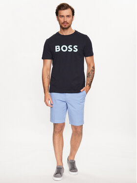 Boss T-shirt 50488793 Tamnoplava Regular Fit