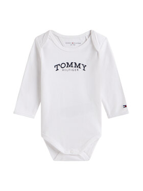 Tommy Hilfiger Tommy Hilfiger Body dziecięce Monotype KN0KN02133 Biały