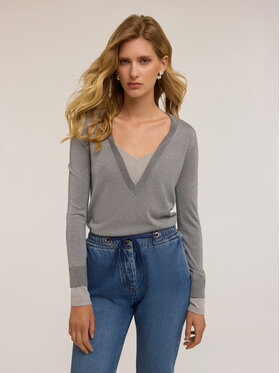 Motivi Motivi Cardigan M367W003450N0V3 Grigio Regular Fit