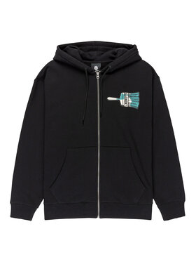 Element Element Džemperis ar kapuci Paint Brush ELYSF00310 Melns Relaxed Fit