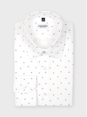 Evenemen Evenemen Koszula STAMPA K76558 Biały Slim Fit