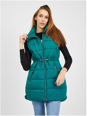 Orsay Orsay Bezrękawnik 816025-856000__40 Zielony Regular Fit