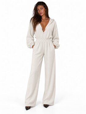 Agatha Studio Agatha Studio Kombinezon A26SS-AB-K07 Biały Oversize