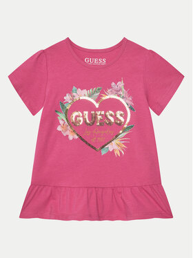 Guess Guess T-shirt K5GI10 K6YW Ružičasta Regular Fit
