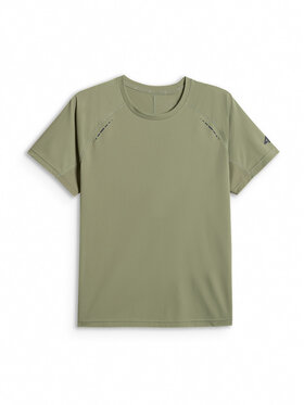 4F 4F Koszulka techniczna RUNNING Khaki Regular Fit
