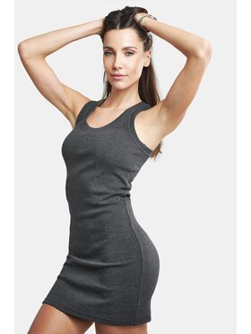 MANDRAGORA MANDRAGORA Vestito estivo Bawełniana Sante Grigio Flexible Fit