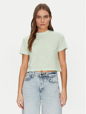 Guess Guess T-Shirt V2YI06 K8HM0 Πράσινο Regular Fit