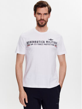 Aeronautica Militare Aeronautica Militare T-shirt 231TS1942J538 Blanc Regular Fit