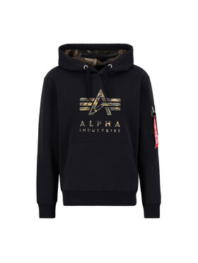 Alpha Industries Alpha Industries Bluza Camo TPU Hoodie Czarny Regular Fit