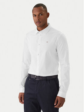 Tommy Jeans Tommy Jeans Košile DM0DM04405 Bílá Slim Fit