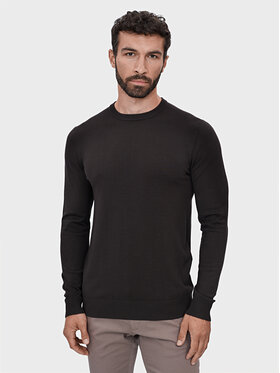 Evenemen Evenemen Sweter Round Neck Brązowy Slim Fit