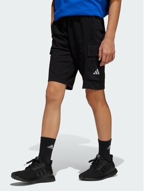 adidas adidas Szorty materiałowe Essentials Cargo Czarny Regular Fit
