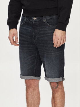 HUGO Hugo Szorty jeansowe 50515285 Granatowy Regular Fit
