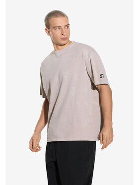 PROSTO. PROSTO. T-Shirt Insects Beżowy Oversize