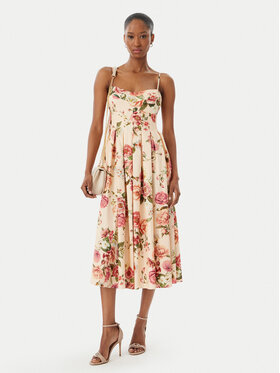 Guess Guess Kokteilinė suknelė W6GKAF W2558 Rožinė Regular Fit