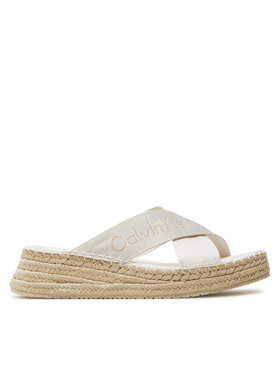 Calvin Klein Jeans Calvin Klein Jeans Espadrile Sporty Wedge Rope Sandal Mr YW0YW01364 Alb