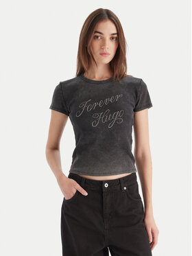 HUGO HUGO Tricou Dever 50546936 Negru Slim Fit