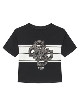 Guess Guess Tričko J5YI09 K6YW4 Čierna Regular Fit
