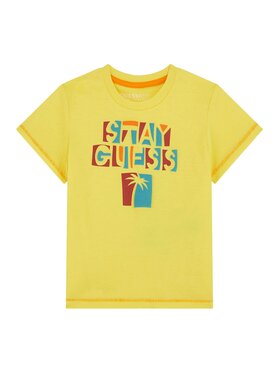 Guess Kids Guess Kids T-Shirt 174689 Żółty Classic Fit