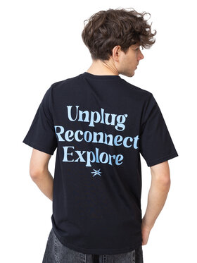 Palto Palto T-Shirt Explore Czarny Relaxed Fit