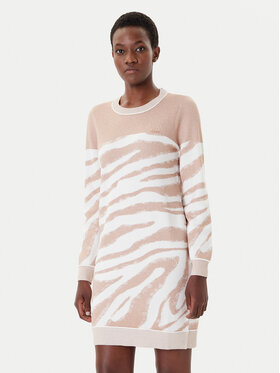 Liu Jo Sport Liu Jo Sport Strickkleid TF4105 MS49I Beige Regular Fit