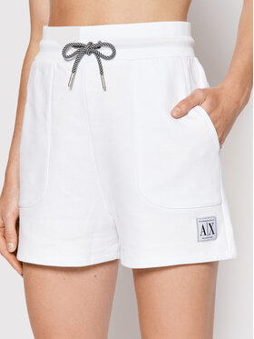 Armani Exchange Armani Exchange Szorty sportowe 3LYS84 YJ5VZ 1100 Biały Regular Fit