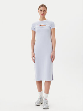 Puma Puma Ежедневна рокля Ess Cut-Out 629769 Светлосиньо Slim Fit