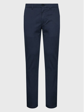 Tommy Hilfiger Tommy Hilfiger Chino hlače Bleecker Printed Structure MW0MW28642 Mornarsko modra Slim Fit