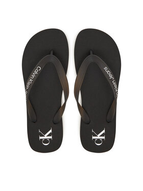 Calvin Klein Jeans Calvin Klein Jeans Japanke Beach Sandal Transparent Tpu YW0YW01829 Crna