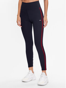Tommy Hilfiger Tommy Hilfiger Leggings Split Tape S10S101708 Blu scuro Slim Fit