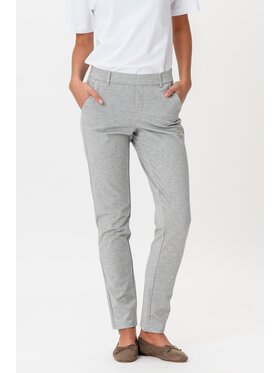 TeeShoppen TeeShoppen Spodnie garniturowe 'Perform Collection' Szary Slim Fit