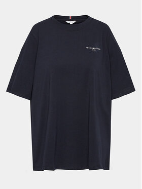 Tommy Hilfiger Curve Tommy Hilfiger Curve Тишърт WW0WW39251 Тъмносин Regular Fit