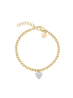 Rosefield Rosefield Bransoletka DIAMOND HEARTS Złoty