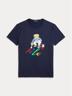 Polo Ralph Lauren Polo Ralph Lauren Tričko 710853310025 Tmavomodrá Slim Fit