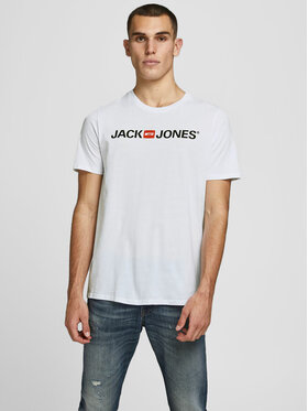 Jack&Jones Jack&Jones Tričko Corp Logo 12137126 Biela Slim Fit
