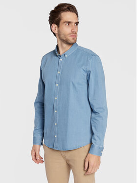 Casual Friday Casual Friday chemise en jean Anton 20504136 Bleu Regular Fit