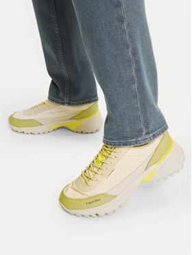 Calvin Klein Calvin Klein Tenisice Hike Runner Casua Lth Rip HM0HM02152 Svijetlo bež